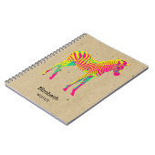 Niedlich Baby Zebra Colorful Notizblock (Linke Seite)