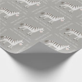 Niedlich Baby Zebra Safari Themenparty oder Dusche Geschenkpapier (Ecke)