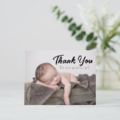 NIEDLICH Babydusche Danke Foto Postkarte (Stehend Vorderseite)