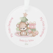 Niedlich Baby's First Christmas Ornament Acrylic (Vorderseite)
