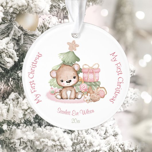Niedlich Baby's First Christmas Ornament Acrylic