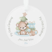 Niedlich Baby's First Christmas Ornament Acrylic (Rückseite)