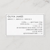 Niedlich Babys Kinderzimmer Kinderbetreuung Kinder Visitenkarte (Rückseite)