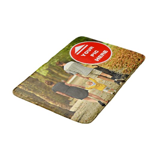 Niedlich! Badematte - Personalisiert - Mittel (Schrägansicht)