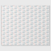 Niedlich Badminton Birdie Racquet Shuttlecock Retr Geschenkpapier (Flach)