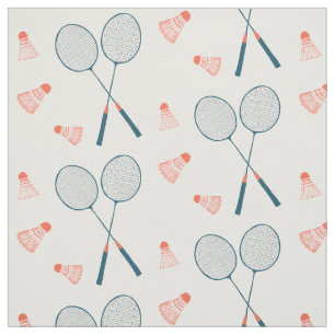 Niedlich Badminton Birdie Racquet Shuttlecock Retr Stoff