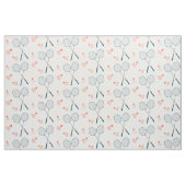 Niedlich Badminton Birdie Racquet Shuttlecock Retr Stoff (Fat Quarter (45,7 x 55,9 cm))