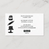 Niedlich Baker Konditorei Koch Backtriebmittel Sch Visitenkarte (Rückseite)