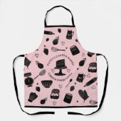 Niedlich Baker Konditorei Koch Backutensien Pink S Schürze (Vorderseite)