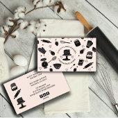 Niedlich Baker Konditorei Koch Backutensien Pink S Visitenkarte