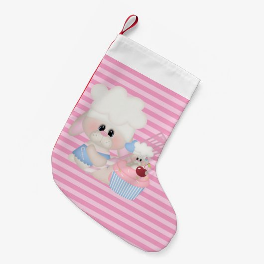 Niedlich Baking Bunnies Weihnachtsfeiertag Strumpf Kleiner Weihnachtsstrumpf (Vorderansicht (hängend))