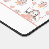 Niedlich Ballerina Baby Penguin Pink Schreibtischunterlage (Ecke)