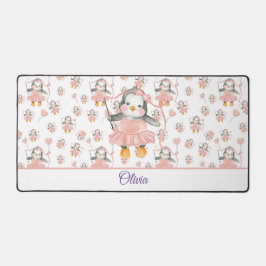 Niedlich Ballerina Baby Penguin Pink Schreibtischunterlage