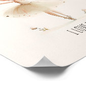 Niedlich Ballerina Ballett I Liebe Tanz Wasserfarb Poster (Ecke)