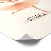 Niedlich Ballerina Ballett Tanz Poster (Ecke)