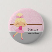 Niedlich Ballerina Button (Vorderseite)