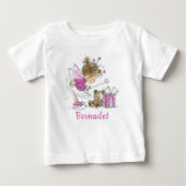 Niedlich Ballerina Fairy Baby T - Shirt (Vorderseite)