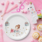 Niedlich Ballerina Geburtstagsparty Pappteller (Party)