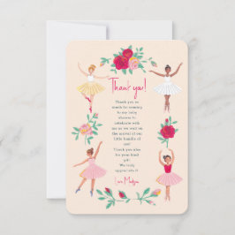 Niedlich Ballerina Girl Geburtstagsparty Einladung