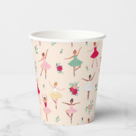 Niedlich Ballerina Girl Geburtstagsparty Einladung Pappbecher