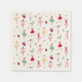 Niedlich Ballerina Girl Geburtstagsparty Einladung Serviette (Vorderseite)