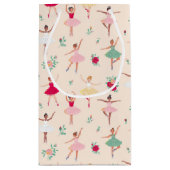 Niedlich Ballerina Girl Geburtstagsparty Kleine Geschenktüte (Rückseite)