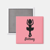 Niedlich Ballerina Magnet (Vorderseite/Rückseite)