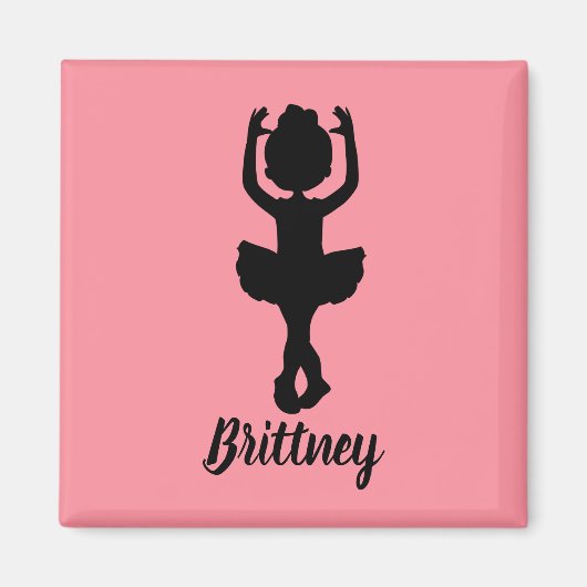 Niedlich Ballerina Magnet (Vorne)