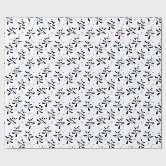 Niedlich Ballerina Panda Bears Ballett Tanz Geschenkpapier (Flach)