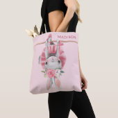 Niedlich Ballerina Pink Ballett Personalisiert Tasche (Von Nahem)