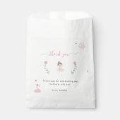 Niedlich Ballerina Pink Elegante Geburtstagsgatter Geschenktütchen (Vorderseite)