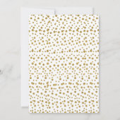 Niedlich Ballerina Pink Gold Glitzer | Foto Geburt Einladung (Rückseite)