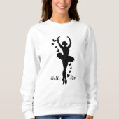 Niedlich Ballerina Sweatshirt (Vorderseite)