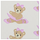 Niedlich Ballerina Teddy Bear Stoff (Nahaufnahme)
