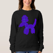 Niedlich Balloon Poodle Sweatshirt (Vorderseite)
