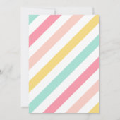 Niedlich Balloons Modernes Erstes Foto Geburtstag Einladung (Rückseite)