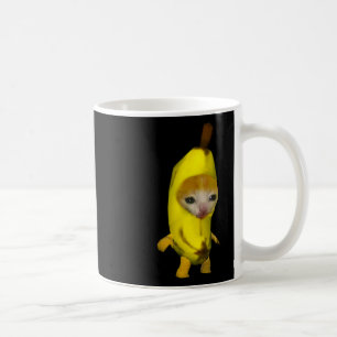 Niedlich Banana Cat Happy Bananacat Meme Kitty Cat Kaffeetasse