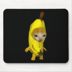 Niedlich Banana Cat Happy Bananacat Meme Kitty Cat Mousepad
