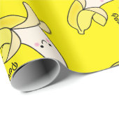 Niedlich Banana Kindergeburtstag Kawaii Geschenkpapier (Rolleneckpunkt)