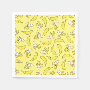Niedlich Banana Kindergeburtstag Kawaii Serviette