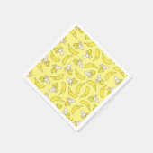 Niedlich Banana Kindergeburtstag Kawaii Serviette (Ecke)