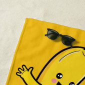 Niedlich Bananas individuelle Name Strandtuch (Beispiel)