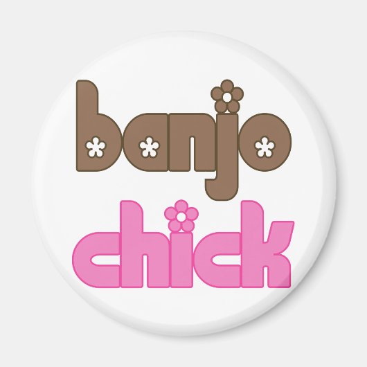 Niedlich Banjo Music Chick Magnet (Vorne)