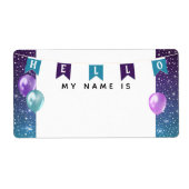 Niedlich Banner auf der Jagdfahne Hallo mein Name  (Vorne)