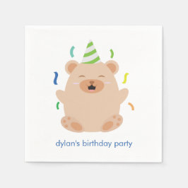 Niedlich Bären Geburtstagsparty Serviette
