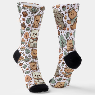 Niedlich Bärencosy Socks - spielerisches Vector De Socken