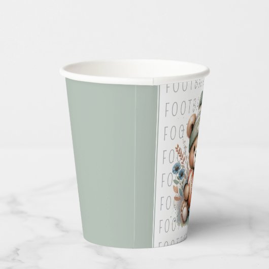 Niedlich Bäreneigenfußball Pappbecher (Rechts)