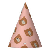 Niedlich Bärenfarbiger Party-Hut Partyhütchen (Links)