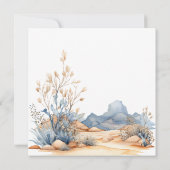 Niedlich Bärenjunge Mein 1. Rodeo Wild West Geburt Einladung (Rückseite)