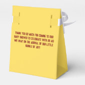 Niedlich Bärenmädchen Kinderdusche Geschenkschachtel (Rückseite)